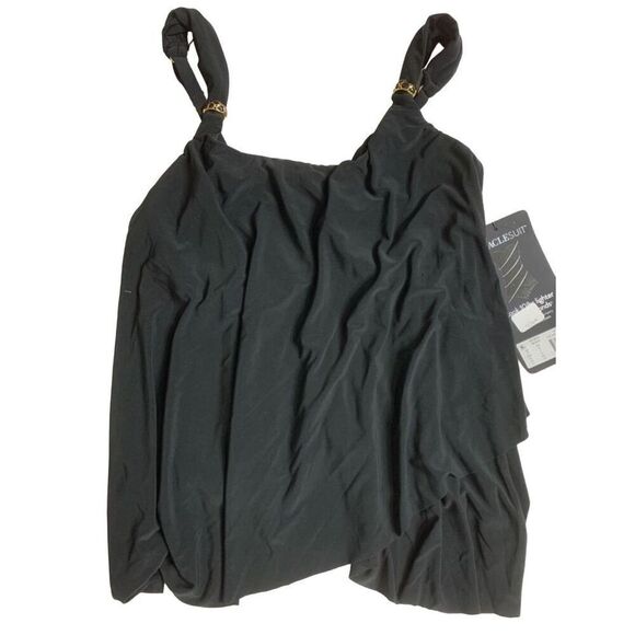 New. Miraclesuit black tankini top. 8 Retail $124 - Picture 5 of 7